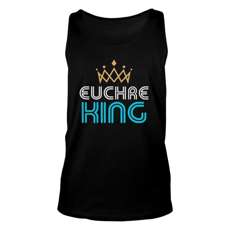 Euchre King Gift For Men Dad Or Grandpa Unisex Tank Top