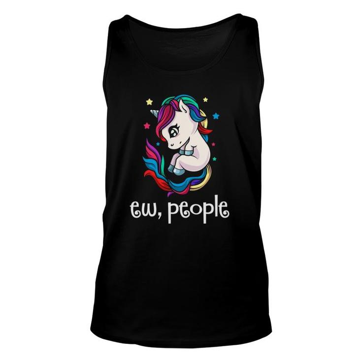 Ew People Cute Magical Unicorn Rainbow Gift Unisex Tank Top