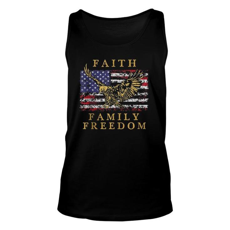 Faith Freedom 4Th Of July Eagle American Flag Vintage Tank Top Tank Top