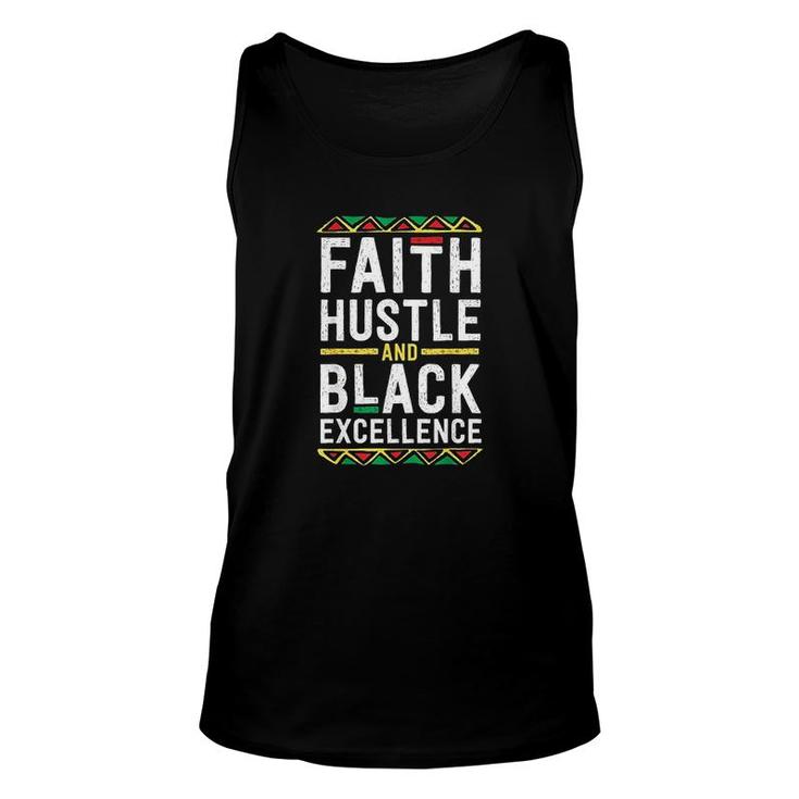 Faith Hustle And Black Excellence Unisex Tank Top