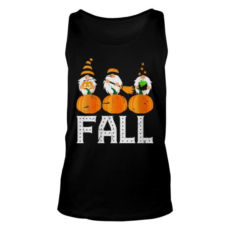 Fall Gnomes Autumn Halloween Gnome Party Squad  Unisex Tank Top