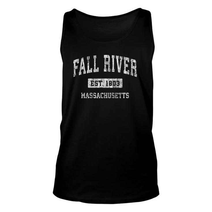 Fall River Massachusetts Ma Vintage Sports Established Tank Top