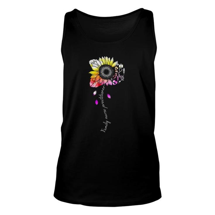 Family Nurse Practitioner Fnp Week Colorful Sunflower Unisex Tank Top