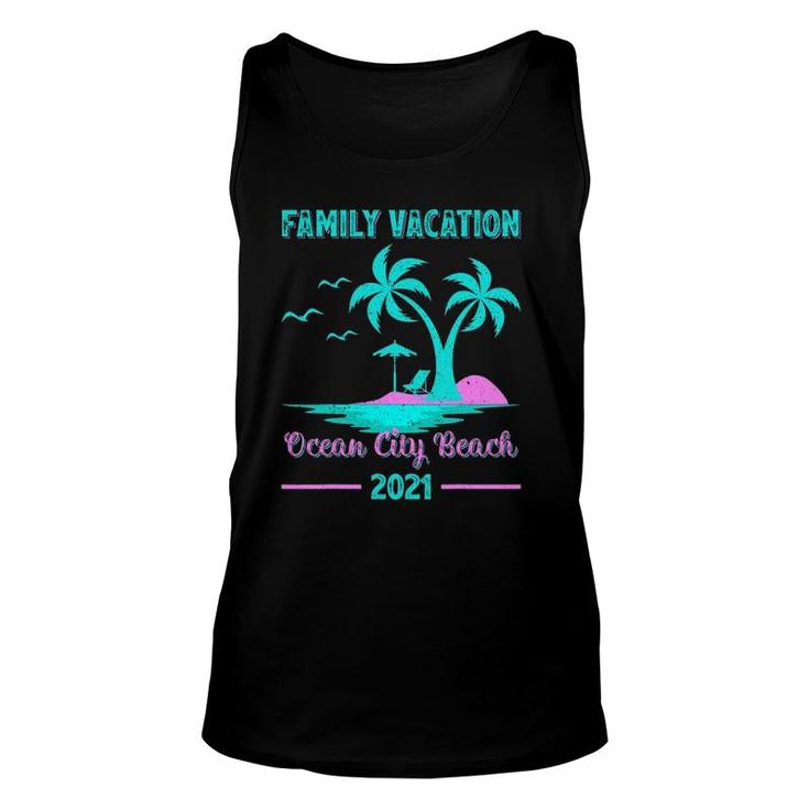 Family Vacation 2021 Maryland Ocean City Beach Unisex Tank Top