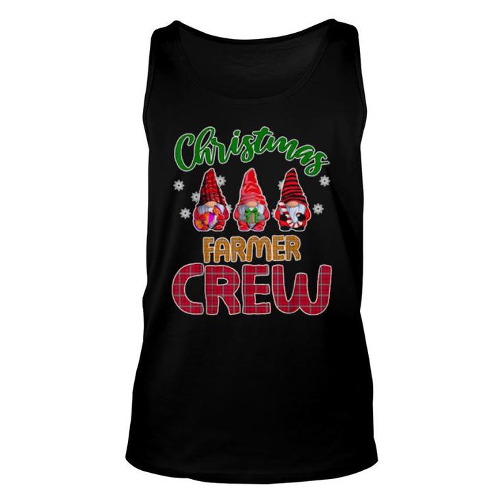 Farmer Crew Cute Xmas Gnome Party Pajama Pj Matching  Unisex Tank Top