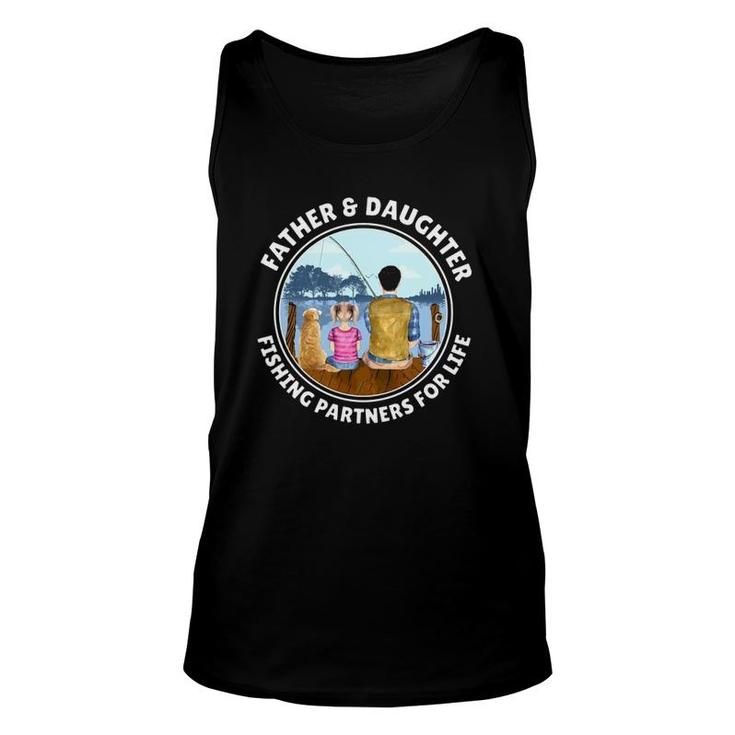 Father & Daughter Fishing Partners For Life Golden Retriever Tank Top