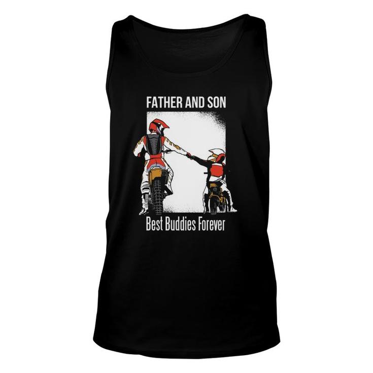 Father And Son Best Buddies Forever Fist Bump Dirt Bike Unisex Tank Top