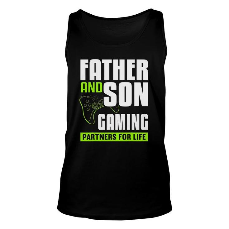 Father And Son Gaming Partners For Life Video Game Matching Unisex Tank Top