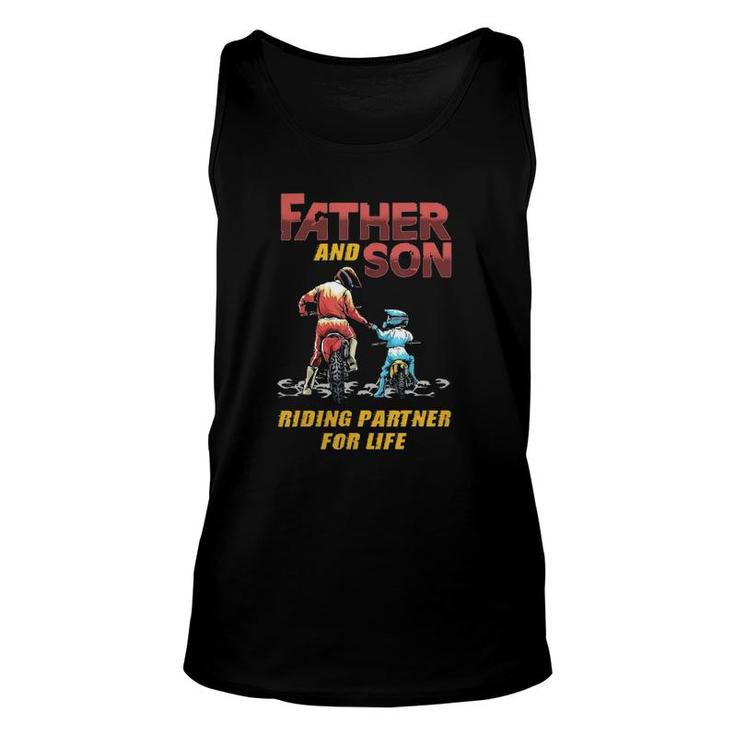 Father And Son Riding Partner For Life Unisex Tank Top