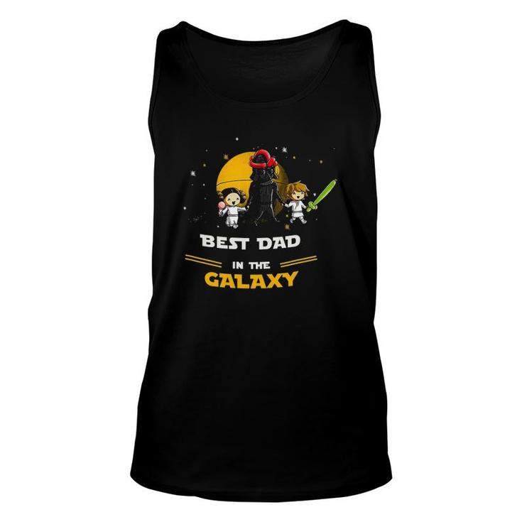 Father Daughter And Son - Best Dad In The Galaxy Unisex Tank Top