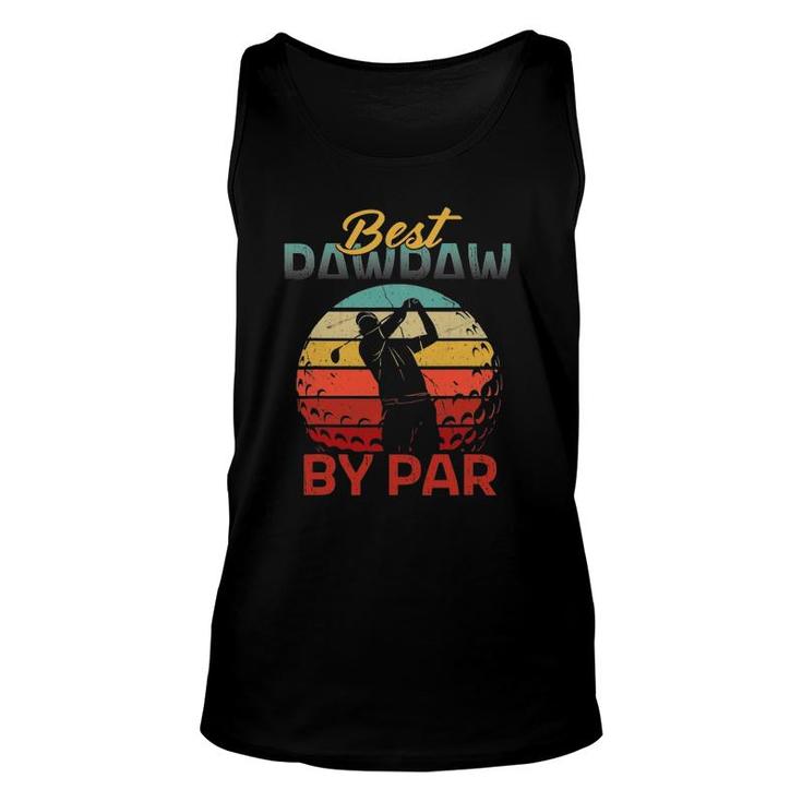 Father's Day Best Pawpaw Par Golf Gifts For Dad Grandpa Men Unisex Tank Top