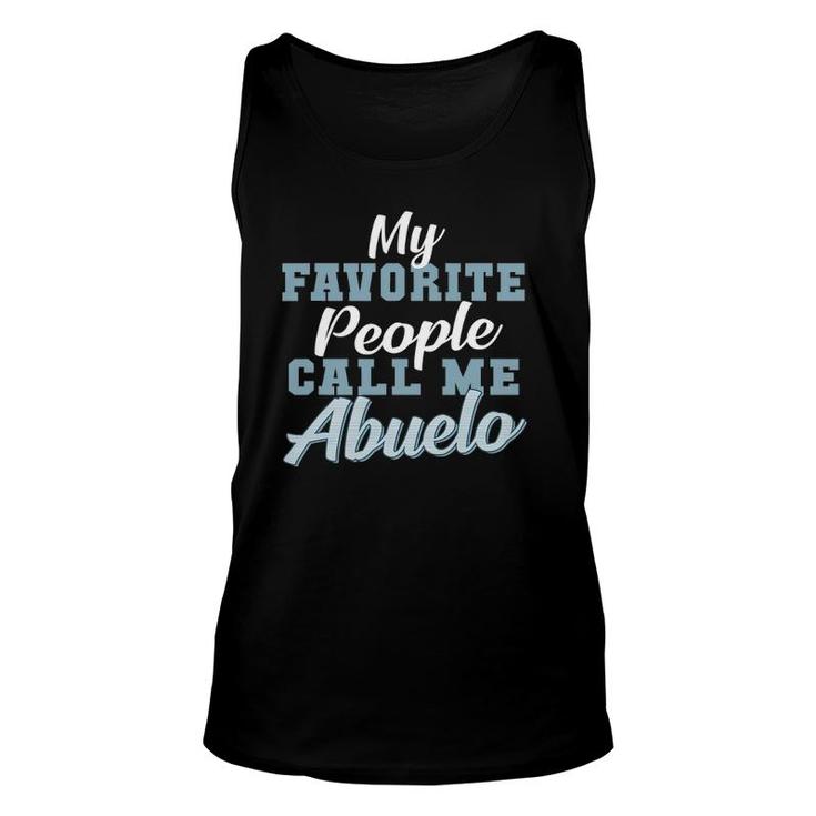 Mens Father's Day Or Birthday For Abuelo Spanish Grandfather Tank Top