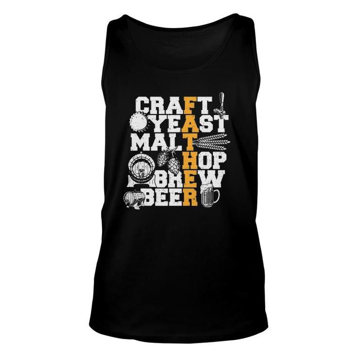 Father's Day Craft Yeast Malt Hop Brew Beer Beer Unisex Tank Top