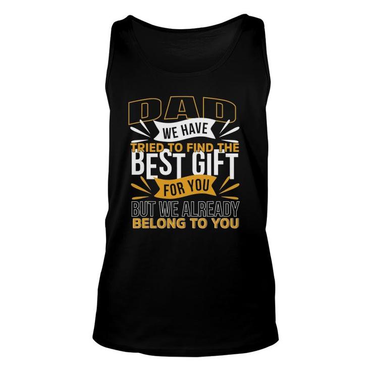 Father's Day  For Dad From Kids Daughter Son Wife Unisex Tank Top