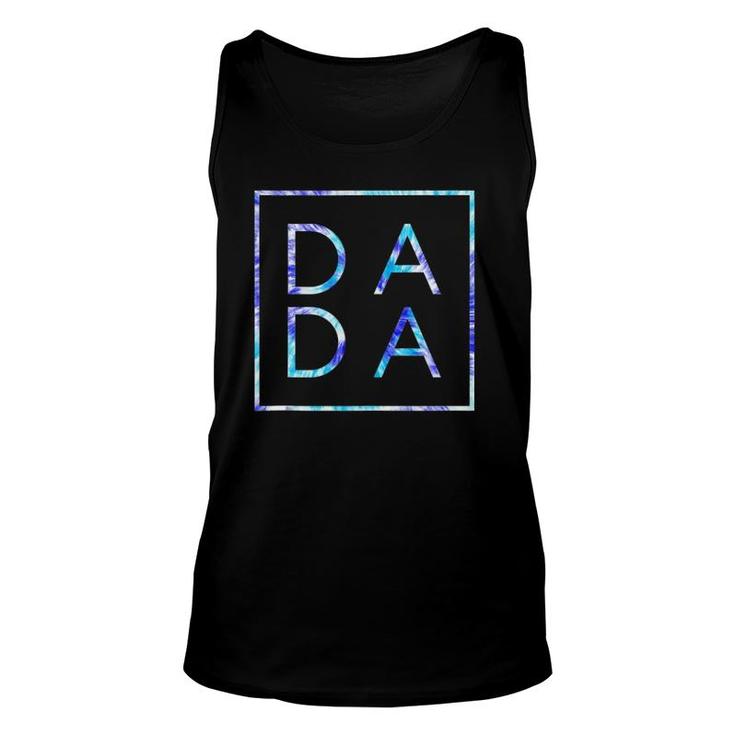 Father's Day For New Dad, Dada, Him - Coloful Tie Dye Dada  Unisex Tank Top
