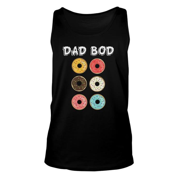 Father's Day Gift Dad Bod Donuts Mens Father Grandpa Unisex Tank Top