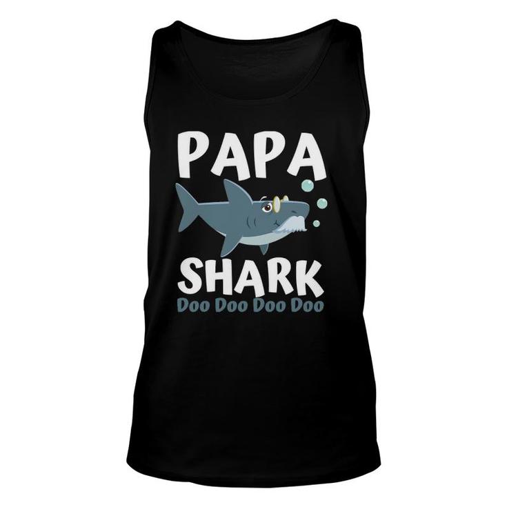 Father's Day Gift From Wife Son Daughter Papa Shark Doo Doo Unisex Tank Top