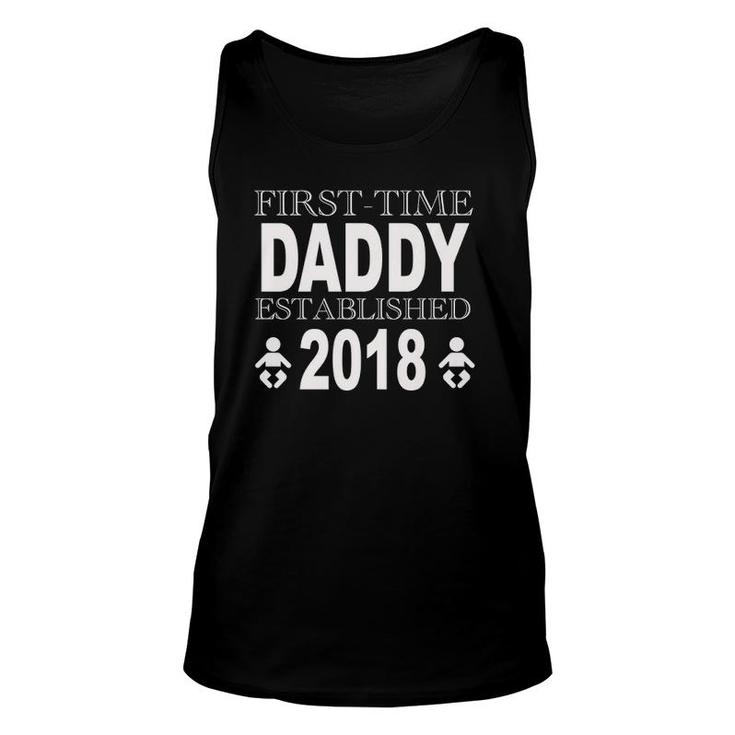 Father's Day New Daddy First Time Dad Gift Idea Unisex Tank Top
