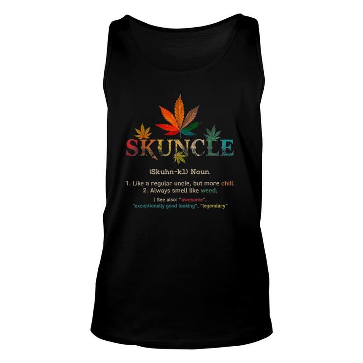 Father's Day Retro Vintage Uncle Wear Skuncle, Skunkle Tank Top