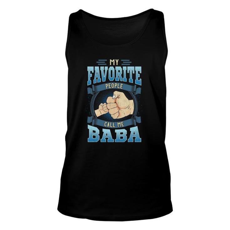 Mens My Favorite People Call Me Baba Baba Father's Day Tank Top