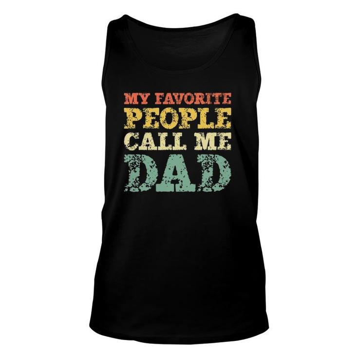 My Favorite People Call Me Dad Vintage Father Christmas Tank Top
