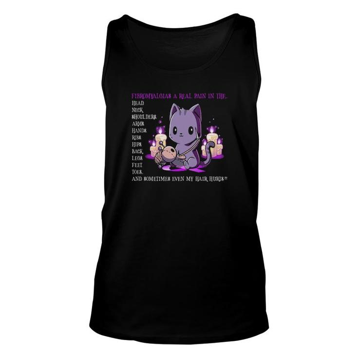 Fibromyalgia A Real Pain In The Head Neck Shoulders Arms Hands Tank Top