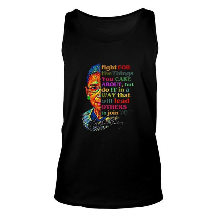 Fight For The Things You Care About Unisex Tank Top