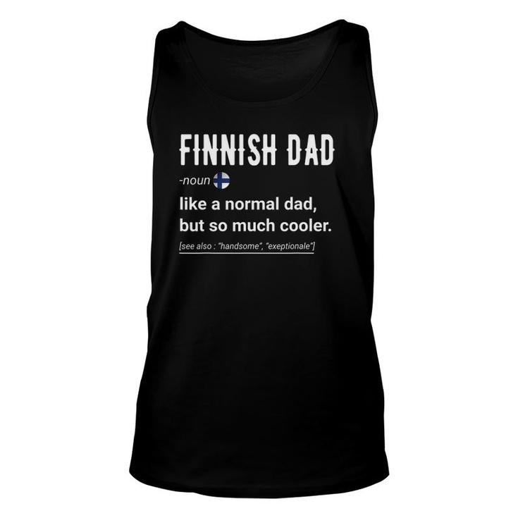 Mens Finnish Dad Definition Finnish Daddy Flag Tank Top