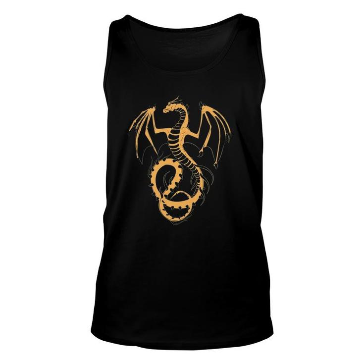 Fire Dragon Mythical Creature Dragon Unisex Tank Top