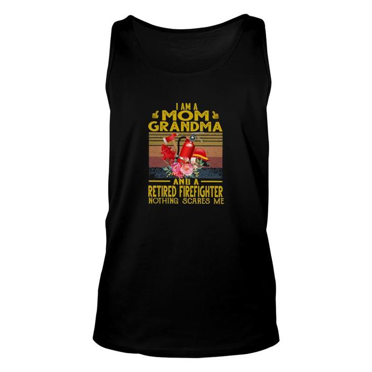 Firefighter Nothing Scares Me Unisex Tank Top
