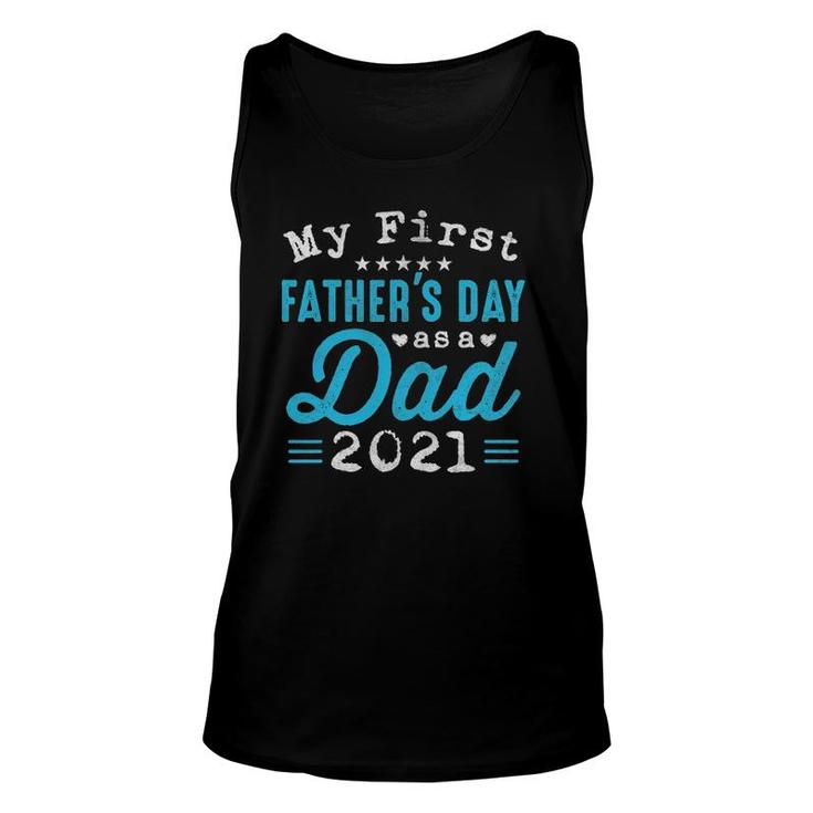 Mens My First Father's Day As A Dad, First Time Daddy New Dad Tank Top
