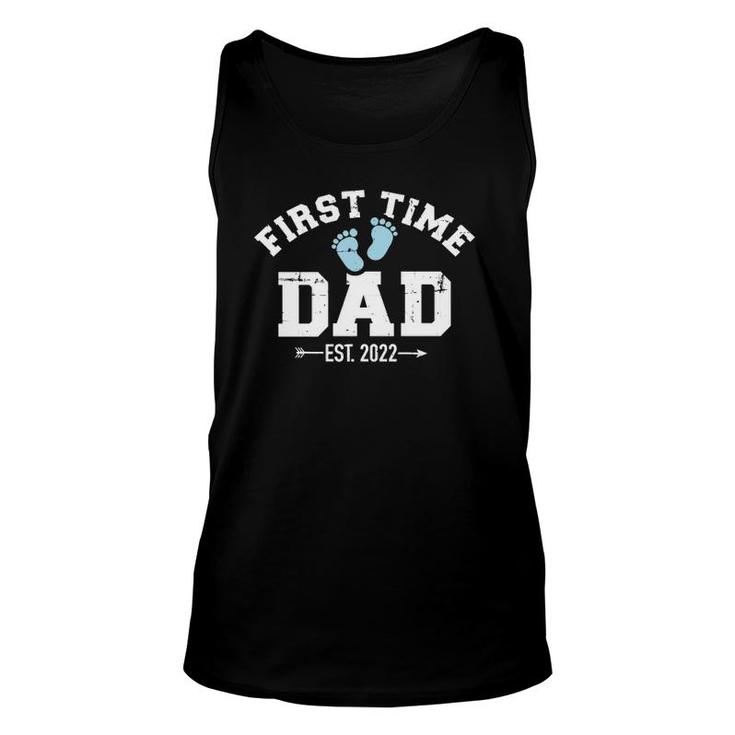 First Time Dad 2022  Pregnancy Announcement Unisex Tank Top