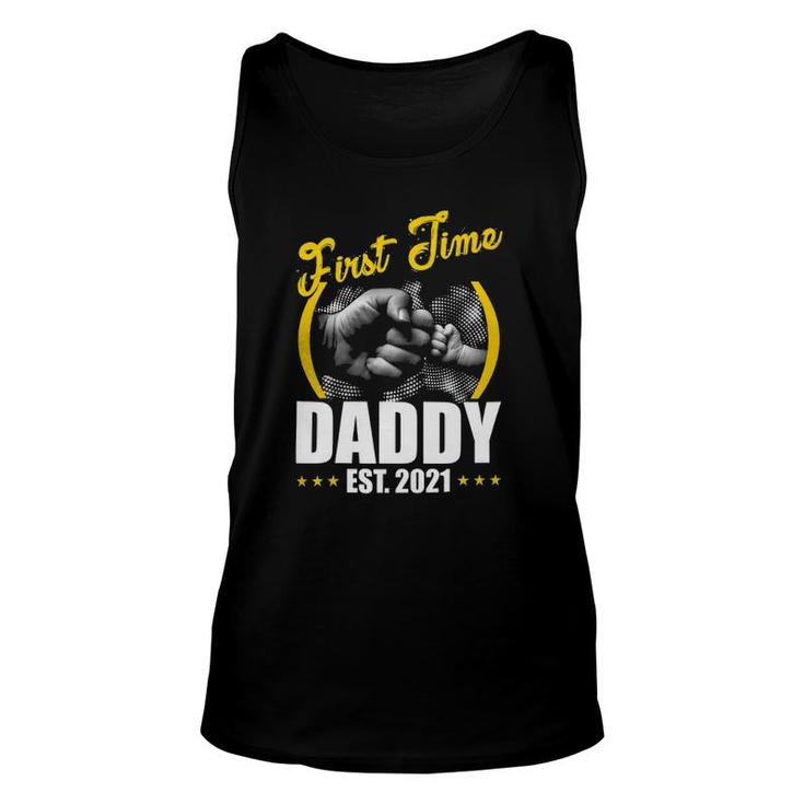 First Time Daddy New Dad Est 2022 Father's Day Gift Unisex Tank Top
