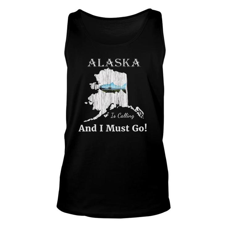 Fish Alaska Is Calling And I Must Go Souvenirs  Unisex Tank Top