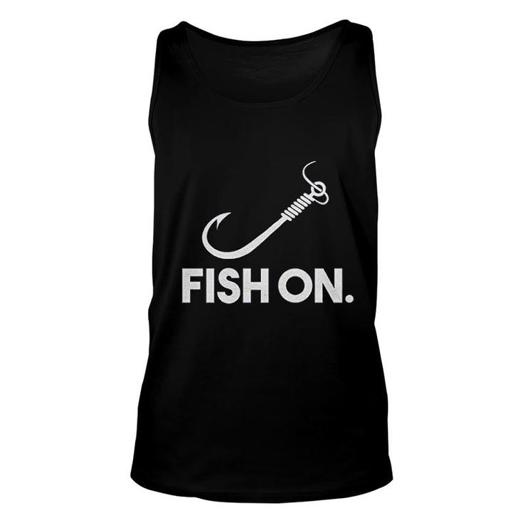Fish On Funny Fishing And Hunting Unisex Tank Top