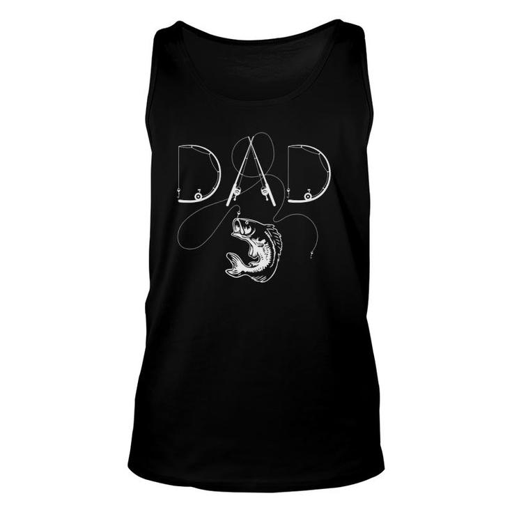 Mens Fisherman Dad Fishing Enthusiast Fish Lover Daddy Father Tank Top