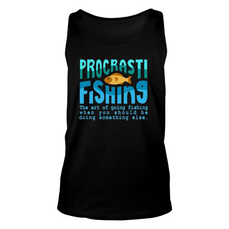 Fishing Quotes - Procastifishing Unisex Tank Top