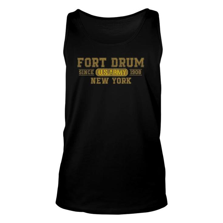 Fort Drum New York Gifts Us Army Base Vintage Gift Unisex Tank Top