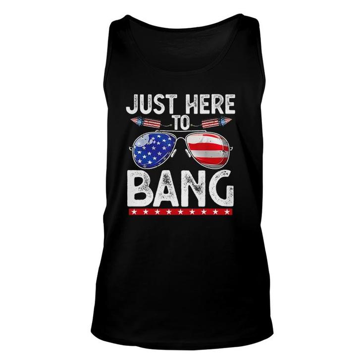 Fourth Of July Just Here To Bang 4Th Of July Men Women Tank Top