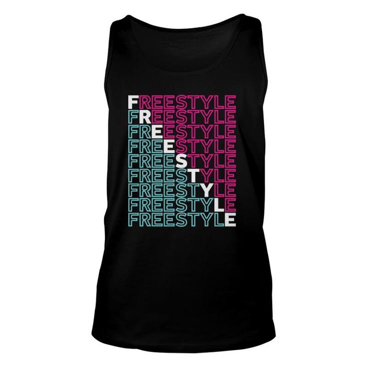 Freestyle Full Front 80S Electronic Dance Music Unisex Tank Top