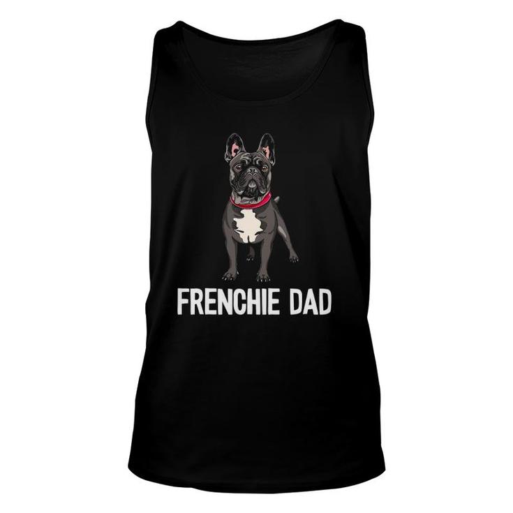 Frenchie Dad Black French Bulldog Father Funny Men Gift Unisex Tank Top