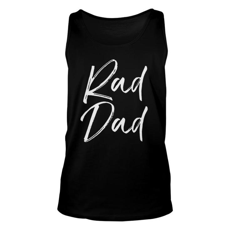 Mens Fun Father's Day From Son Cool Quote Saying Rad Dad Tank Top Tank Top