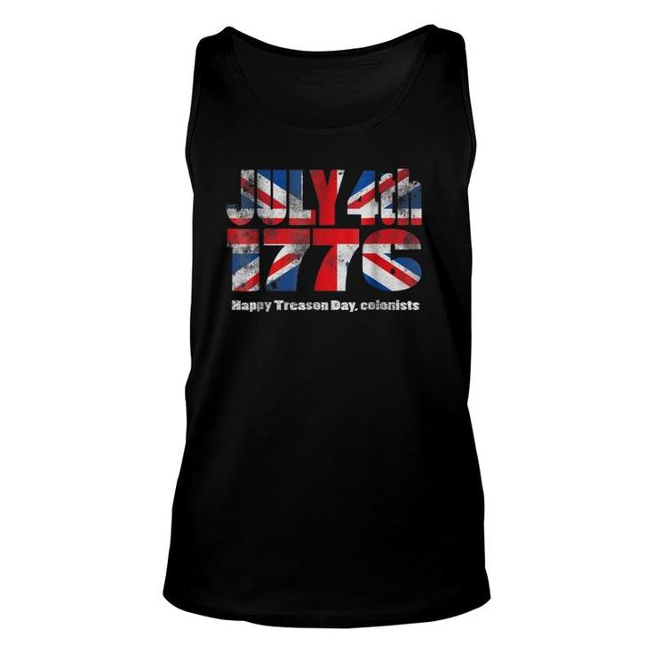 Funny 4Th Of July Independence Day Uk Flag Unisex Tank Top