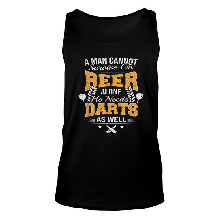 Funny And Beer Board Player Flight Gift Unisex Tank Top