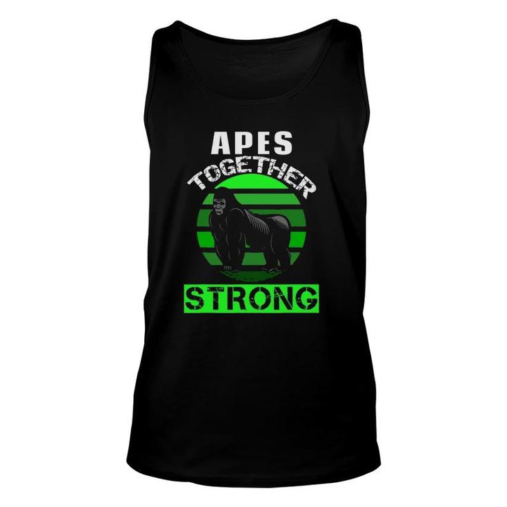 Funny Apes Together Strong Meme Stock Gamestonk Unisex Tank Top