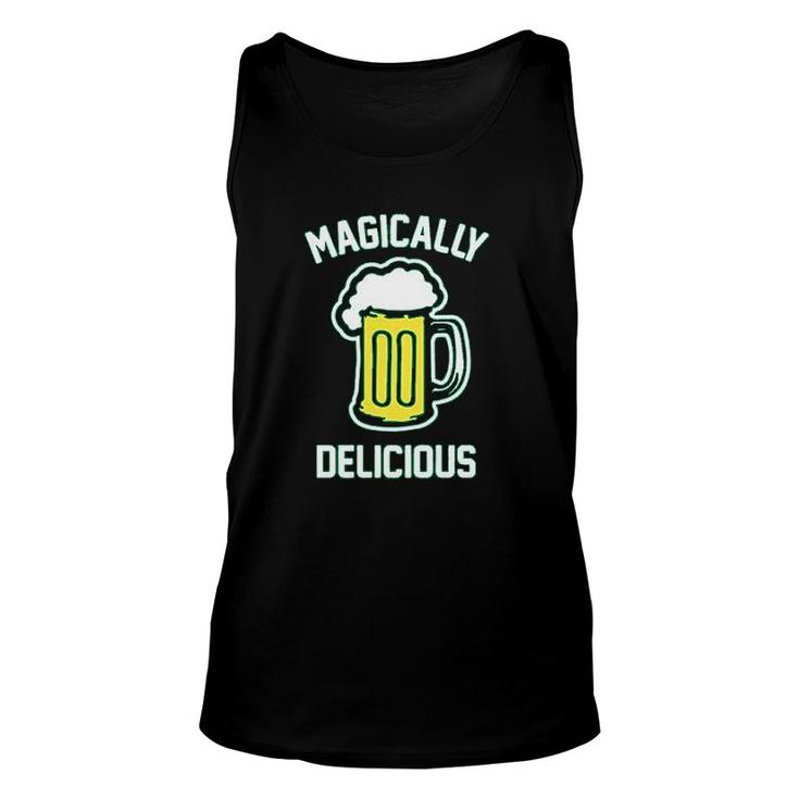 Funny Beer Drinking St Patrick  Graphic Unisex Tank Top