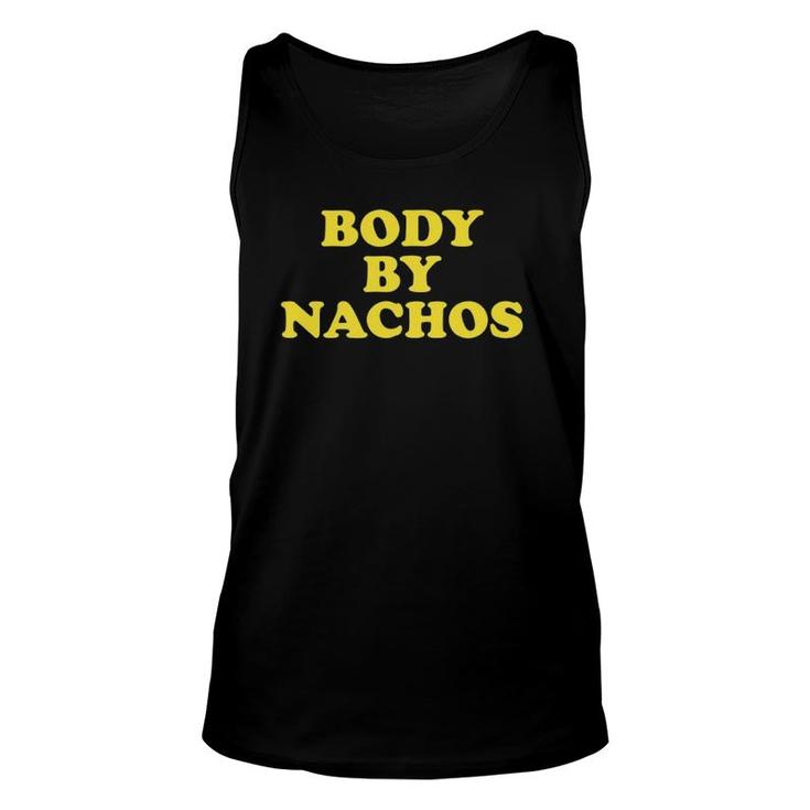 Funny Body By Nachos Goal Aesthetic Gym Workout Mexican Unisex Tank Top