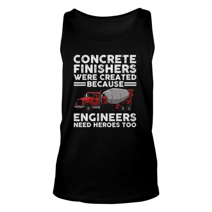 Funny Concrete Finisher Design For Men Dad Concrete Workers Unisex Tank Top