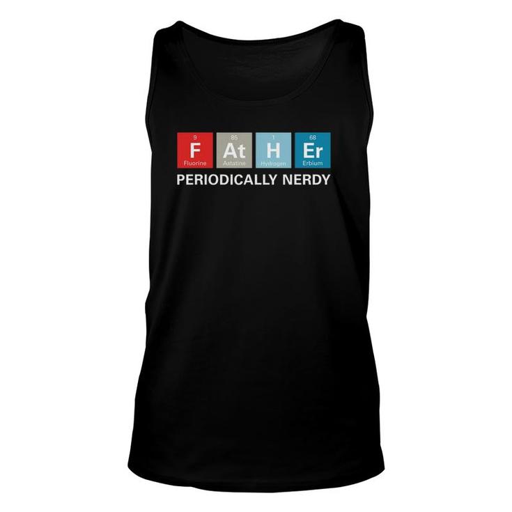 Funny Dad Father's Day Gift Periodic Table Nerdy Tee Unisex Tank Top
