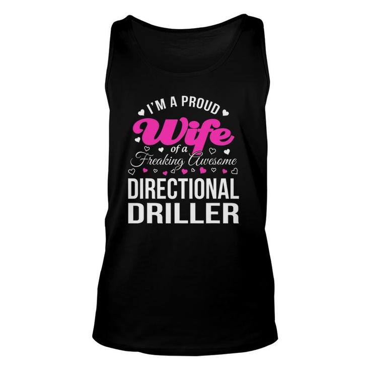 Funny Directional Driller's Wife Gift Unisex Tank Top